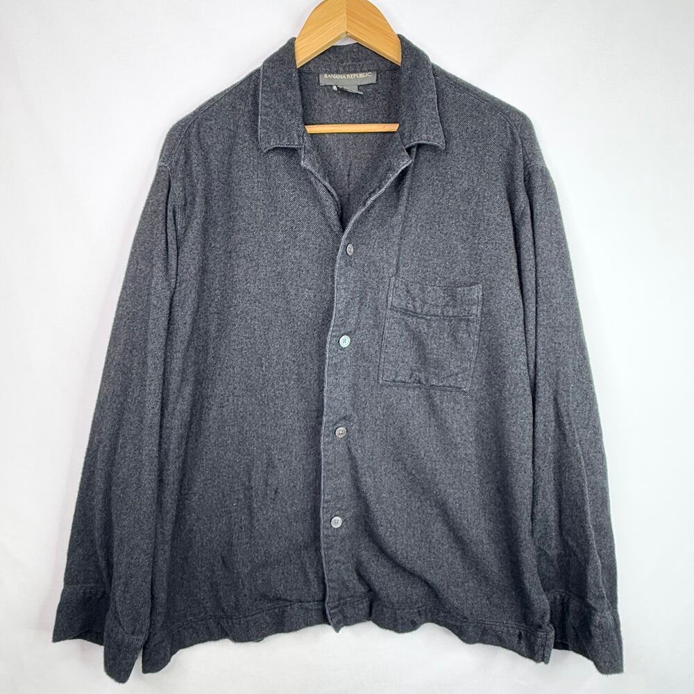 Banana Republic 100% Cotton Grey Button Down Shirt M